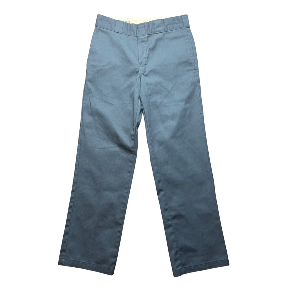 Dickies 874 Original Fit Pants Men 30x30 Blue Poly Cotton Twill Workwear